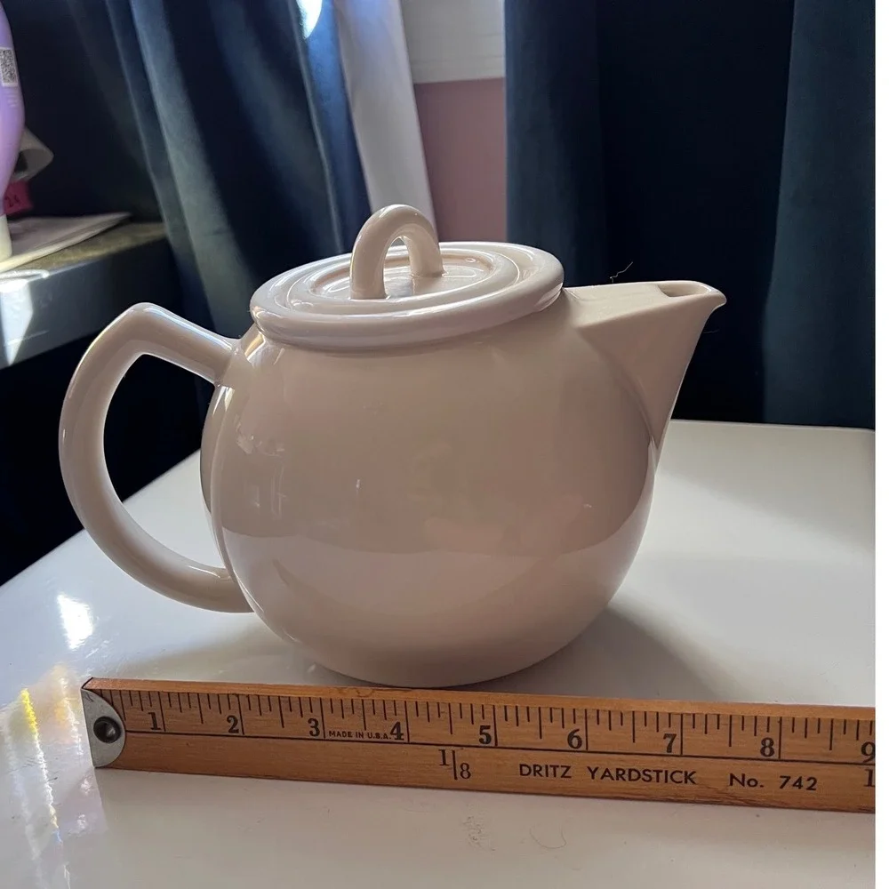 Vintage Epoch Cream Ceramic Teapot Sugar Bowl and Creamer Set Korea Stoneware‎